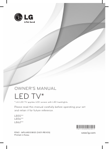 Handleiding LG 55LB6200 LED televisie