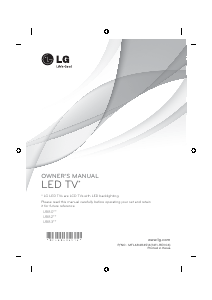 Handleiding LG 49UB830V LED televisie