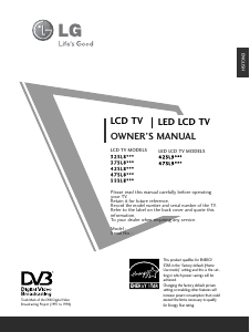 Handleiding LG 47SL9500 LED televisie