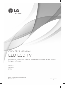 Handleiding LG 84LM960V LED televisie