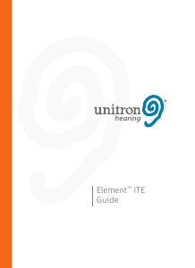 Manual Unitron Element ITE Hearing Aid