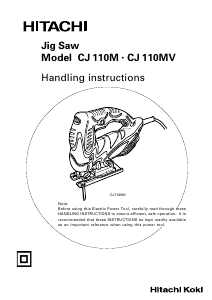 Manual Hitachi CJ 110M Jigsaw