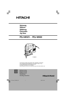 Bruksanvisning Hitachi FCJ 65V3 Stikksag