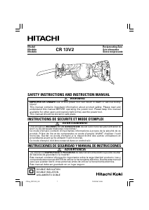 Manual de uso Hitachi CR 13V2 Sierra de sable