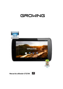 Manual de uso Growing GTQ708 Tablet