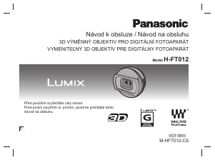 Manuál Panasonic H-FT012E Lumix Objektiv