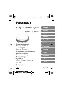 Manuale Panasonic SC-MC07E Altoparlante
