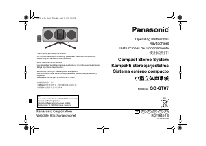 Manual de uso Panasonic SC-GT07E Altavoz