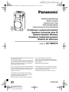 Manuale Panasonic SC-TMAX10E Altoparlante