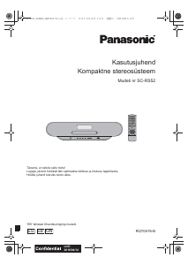 Kasutusjuhend Panasonic SC-RS52 Kõlar