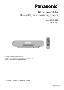 Návod Panasonic SC-RS32 Reproduktor