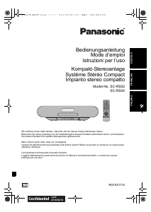 Manuale Panasonic SC-RS54EG Altoparlante