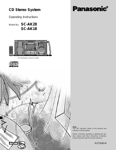 Bruksanvisning Panasonic SC-AK28 Stereoanläggning