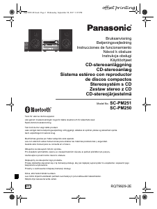 Bruksanvisning Panasonic SC-PM250 Stereoanläggning