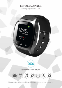 Bruksanvisning Growing DX6 Smart klocka
