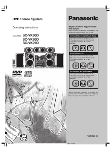 Bruksanvisning Panasonic SC-VK90D Stereoanläggning