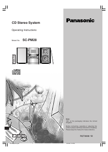 Handleiding Panasonic SC-PM28E Stereoset