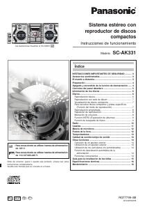 Bruksanvisning Panasonic SC-AK331 Stereoanläggning