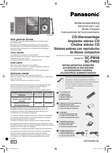 Bedienungsanleitung Panasonic SC-PM48EG Stereoanlage