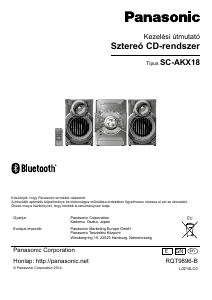 Használati útmutató Panasonic SC-AKX18E Sztereóberendezés