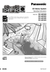 Bruksanvisning Panasonic SC-AK323 Stereoanläggning