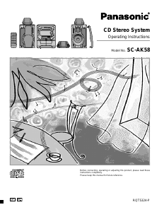 Bruksanvisning Panasonic SC-AK58 Stereoanläggning