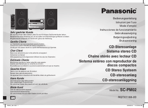 Brugsanvisning Panasonic SC-PM02EG Stereo sæt