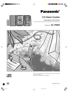 Bruksanvisning Panasonic SC-PM25 Stereoanläggning