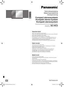 Bruksanvisning Panasonic SC-HC3 Stereoanläggning