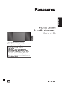Priručnik Panasonic SC-HC58P Stereo komplet