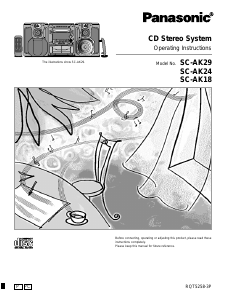 Bruksanvisning Panasonic SC-AK24 Stereoanläggning