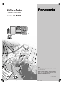 Bruksanvisning Panasonic SC-PM22 Stereoanläggning
