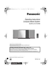 Handleiding Panasonic SC-HC39DBEB Stereoset