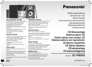 Bedienungsanleitung Panasonic SC-PM500EG Stereoanlage