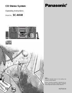 Bruksanvisning Panasonic SC-AK48 Stereoanläggning