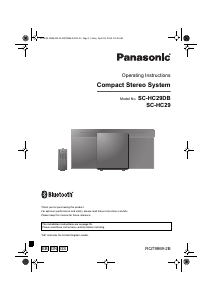 Bruksanvisning Panasonic SC-HC29DBEB Stereoanläggning