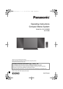 Handleiding Panasonic SC-HC58DBEB Stereoset