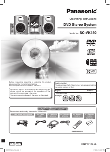 Bruksanvisning Panasonic SC-VK450 Stereoanläggning