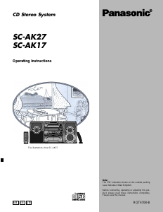Handleiding Panasonic SC-AK17 Stereoset