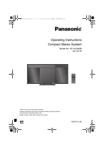 Bruksanvisning Panasonic SC-HC28DBEB Stereoanläggning
