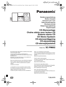 Bedienungsanleitung Panasonic SC-PM602 Stereoanlage