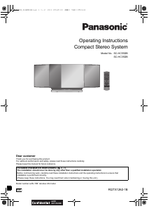 Bruksanvisning Panasonic SC-HC35DBEB Stereoanläggning