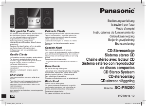 Bedienungsanleitung Panasonic SC-PM200EG Stereoanlage