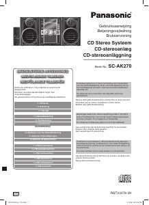 Bruksanvisning Panasonic SC-AK270 Stereoanläggning