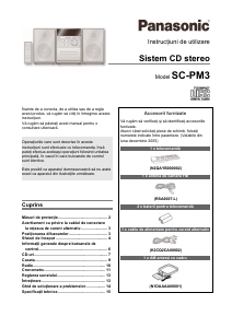 Manual Panasonic SC-PM3 Stereo set