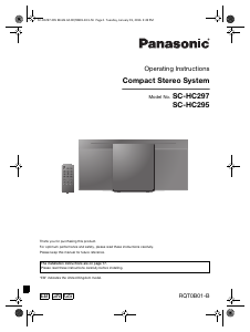 Handleiding Panasonic SC-HC295GS Stereoset