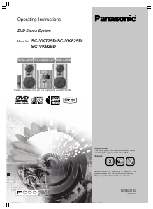Bruksanvisning Panasonic SC-VK725D Stereoanläggning