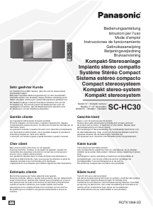 Bedienungsanleitung Panasonic SC-HC30EG Stereoanlage