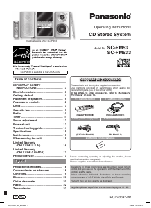Bruksanvisning Panasonic SC-PM533 Stereoanläggning