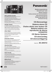 Bedienungsanleitung Panasonic SC-AKX12EG Stereoanlage